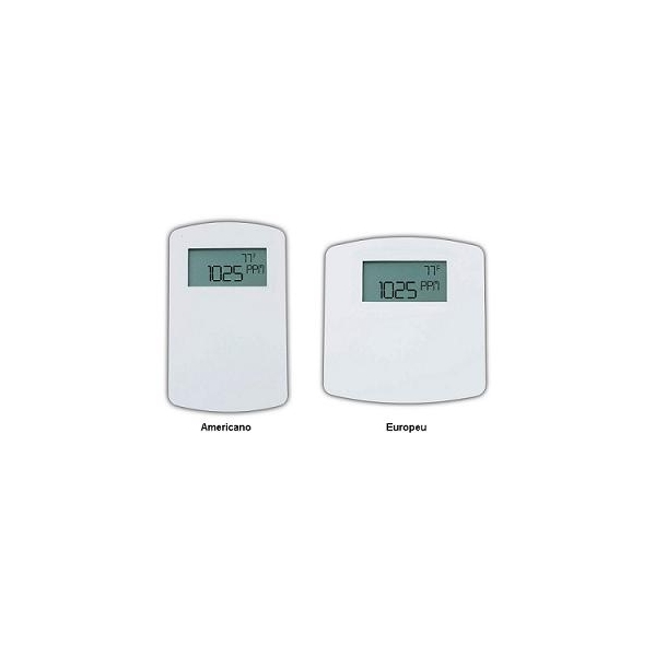 Detectores de CO2, Umidade e Temperatura para 3 Ambientes - Série CDTA
